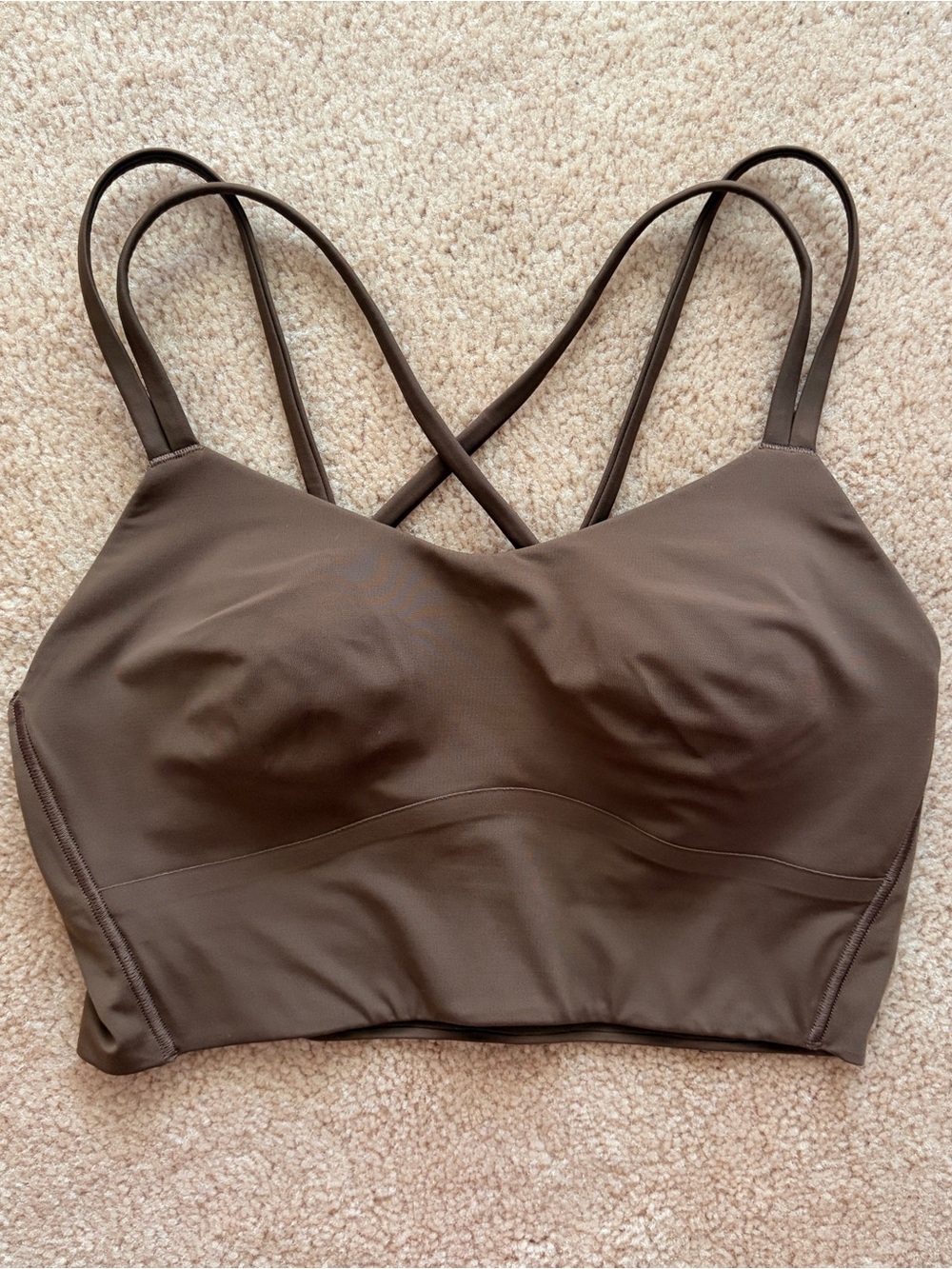 lululemon Like a Cloud Longline Bra, in Java, size US6